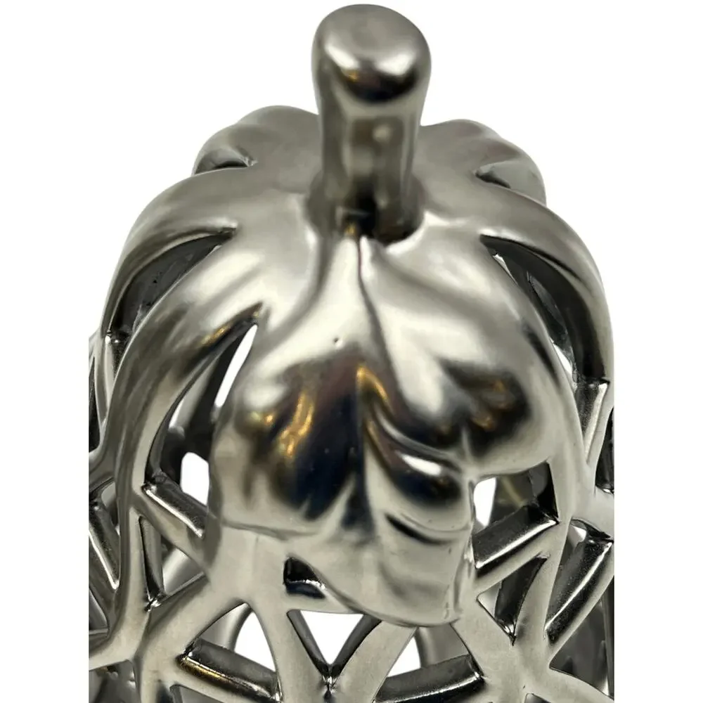Pottery Barn Metalwork Pears Decorative Fruit Decor Matte Nickel Cutout 9”